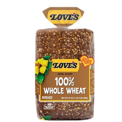 Love's Royal Hearth 100% Whole Wheat Bread - 24oz