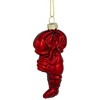 Northlight Shiny Lobster Glass Christmas Hanging Ornament - 3.5" - Dark Red - 4 of 4