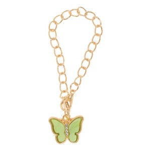 Unique Bargains Butterfly Cup Chain Charm Water Cup Pendant 1 Pc - 1 of 4