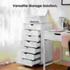 MAYEERTY 5-Drawer Mobile File Cabinet, Storage Cabinet Dressers with Wheels Mobile Organizer Drawers for Office, Bedroom, Home - 3 of 4