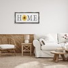 Stupell Industries Rustic Home Text with Sunflower Floating Frame Canvas Art, Gray, 31" x 14" - 3 of 4