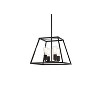 Elegant Lighting Declan 16 inch pendant in black - 3 of 4