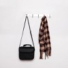 Unique Bargains Aluminum Alloy Mounted 5 Hooks Towel Bag Rack Hooks and Hangers Silver Tone 1 Pc - 4 of 4