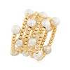 Ross-Simons 4-5mm Cultured Pearl Adjustable Beaded Wrap Ring in 14kt Yellow Gold Size Adjustable - 3 of 4
