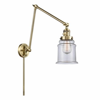 Canton - 1 Light Double Extension Swing Arm Wall Sconce In Industrial Style-30 Inches Tall and 6 Inches Wide
