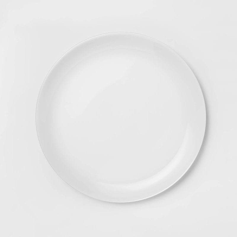 Glass Dinner Plate 10.7" White - Made By Design&#153;, 1 of 15