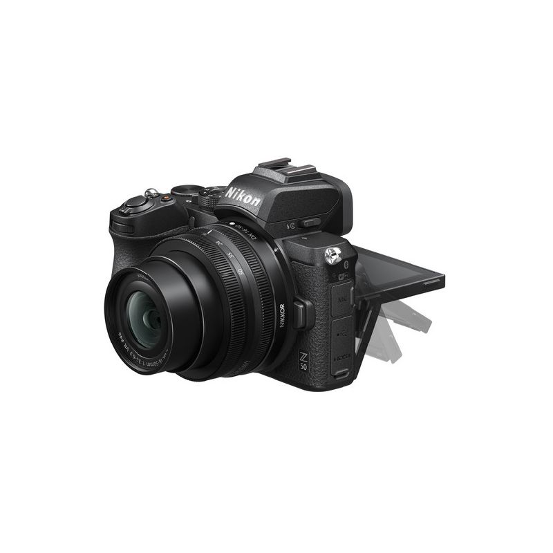 Nikon Z 50 20.9MP with 16-50mm + 50-250mm Lenses Kit Mirrorless Camera, Black, 4 of 5