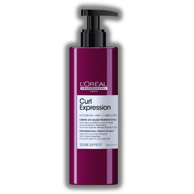 L'oreal Professionnel CURL EXPRESSION Defining Cream Leave-In Jelly (8.4 oz) Loreal Serie Expert Hair Heat Protection