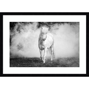Amanti Art Icelandic pony by Jeffrey C. Sink Wood Framed Wall Art Print - 1 of 4
