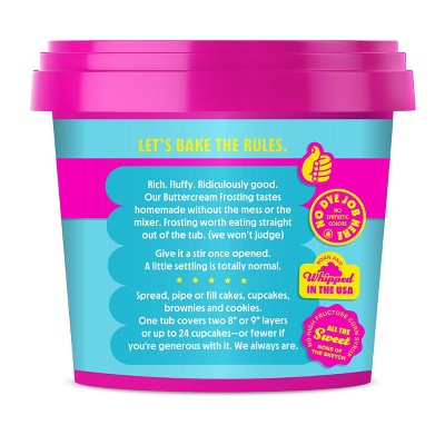 Piiper Vanilla Vibes Buttercream Frosting - 16oz