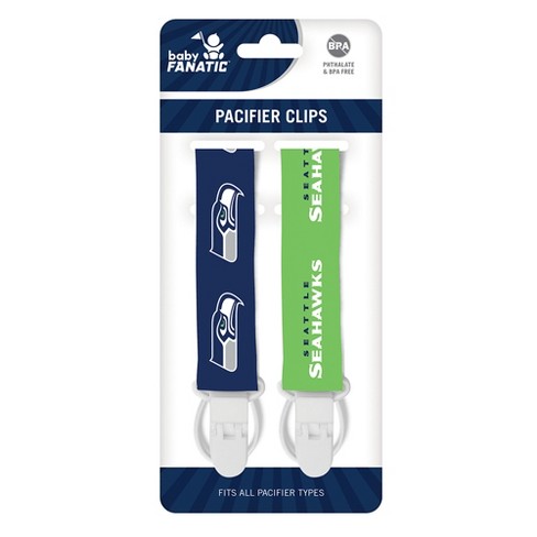 Masterpieces Seattle Seahawks - Pacifier Clip 2-Pack