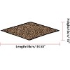 Allegra K Women's Leopard Print Pleated Rhombus Neck Scarves Neckerchief - 3 of 4