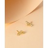 Molenia 925 Sterling Silver Horoscope Zodiac Post Earrings for Women, 18K Gold Plated 12 Constellation Multi-Shape Stud Earrings  Gifts for Women Her - 3 of 4