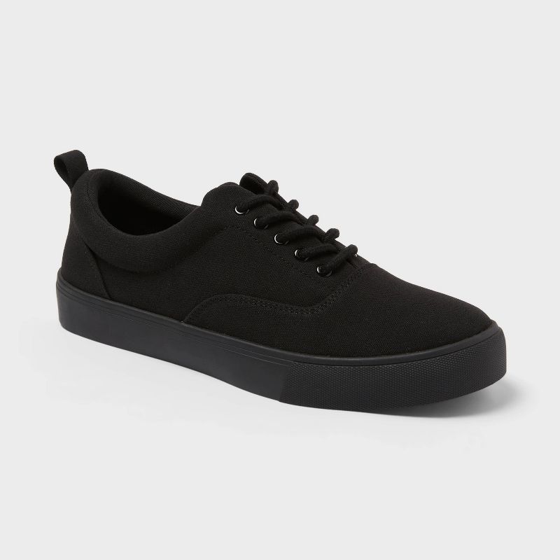Men's Billy Lace Up Sneakers - Goodfellow & Co™ Black 7