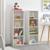 Lycvki 8-Tier Tall Narrow Decorative Bookshelf Storage Cabinet with Adjustable Shelves - 2 of 4