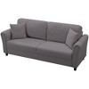 81.5 inch European Style Modern Sofa Couch,Minimalism Couches Sofa for Livingroom,Dark Grey - 2 of 4
