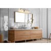 Bryant 5-Light Matte Black Steel Vanity Light - Dimmable with Opal Glass Shades - 4 of 4