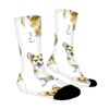 Watercolor Corgi Women Printed Crew Socks Funny Funky Socks Soft Polyester Novelty Gifts for Artists Men - 3 of 4