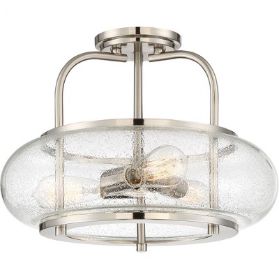 Quoizel Lighting Trilogy 3 - Light Semi-Flush Mount in  Brushed Nickel
