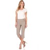 Rekucci Women’s Pull-On Comfort Capri Pants with Back Lacing Detail & Pockets – Mid-Rise Stretch Capris - 4 of 4