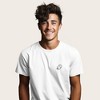 Dalix Ghost Embroidered Soft Cotton Short Sleeve T Shirt Mens - 3 of 4
