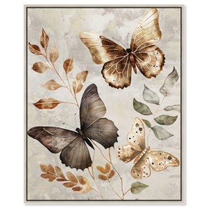 Art Remedy Butterfly Dance V Elegant Butterfly Wall Art Framed - 1 of 4