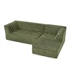GDFStudio Vela Modern 106" L-Shaped Chenille Upholstered 3-Seater Sectional Sofa - 3 of 4