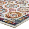Modway Entourage Odile 8x10 Area Rug – Distressed Moroccan Trellis Design with Vintage Floral Accents - 3 of 4