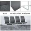 NicBex Faux Leather Dining Chairs Set of 6,Armless Upholstered Kitchen Chair with Plastic Anti-Slip Footpad for Dining Room,Kitchen - 4 of 4
