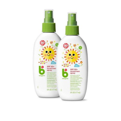 Babyganics Sunscreen Spray - SPF 50 - 2ct/6 fl oz