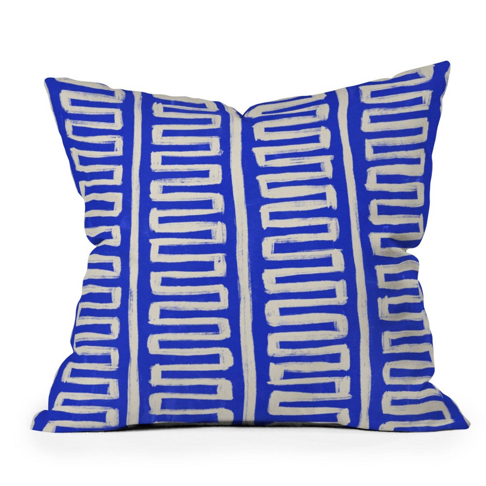 Photos - Pillow Deny Designs 20"x20" Avenie Modern Craft Greek Key Square Indoor Throw 