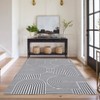 Modern Abstract Rug Washable Rug Non Slip, Low Pile Thin Foldable Mat - 2 of 4
