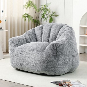 Hrinhom 41.4" W Bean Bag Chair, Comfy Lazy Floor Sofa Chair For Adults and Kids - 1 of 4