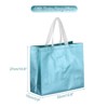 Unique Bargains Non-Woven Fabrics Smooth Glittery Surfaces Durable Gift Bags 60 Pcs - 2 of 4
