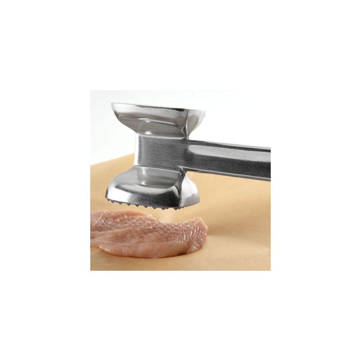 Norpro 10-Inch Aluminum Meat Tenderizer Hammer, Silver - thumbnail 3