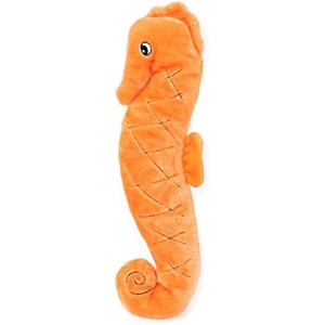 ZippyPaws Jigglerz - Zippy Paws Dog Beach Toy, Ocean Animals Squeaky Interactive Dog Toys with Crinkle Head and Tail, Seahorse - 1 of 1