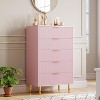 GAOMON 5 Drawer Dresser for Bedroom, Modern Dresser with Gold Handle and Large Drawer, Wood Double Chest of Drawers - 2 of 4