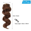 Unique Bargains Soft High Temperature DIY Handmade Doll Hair Wigs 5 Pcs - 2 of 3