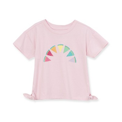 Lands' End Kids Short Sleeve Side Tie Graphic Tee