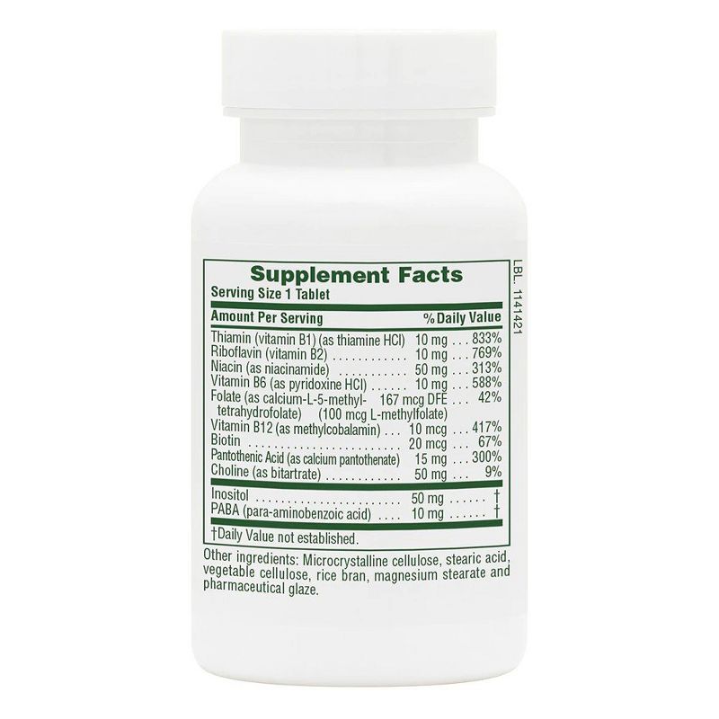 Nature's Plus B Complex with Rice Bran  -  90 Tablet, 2 of 4