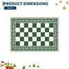 4x6 Christmas Area Rug, Washable Non Slip Holiday Carpet with Xmas Tree Reindeer Snowflake, Low Pile Accent Rug for Home - 2 of 4