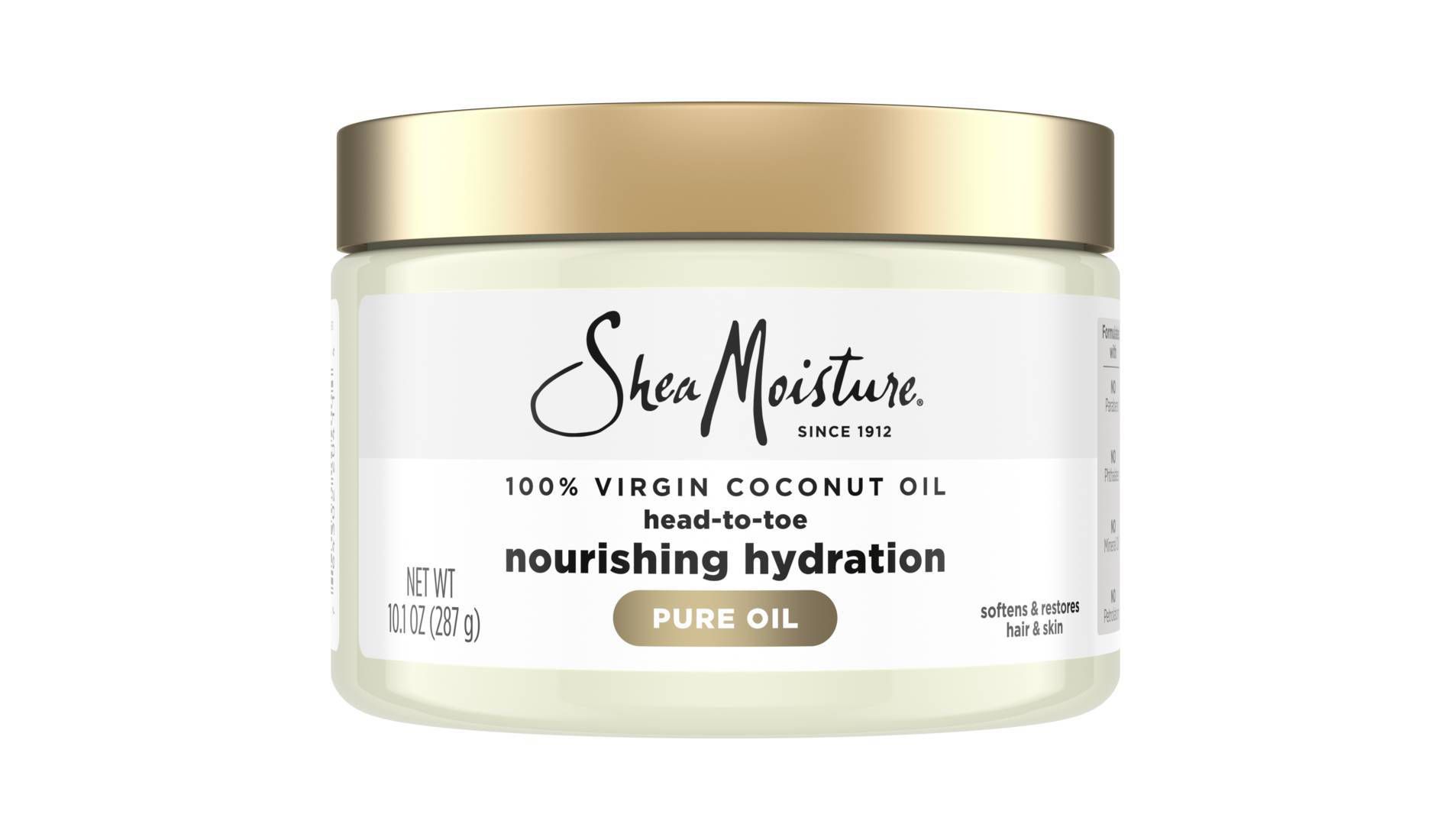 SheaMoisture 100% Extra Virgin Coconut Oil - Body Oil, Skin Care & Hair Moisturizer - 10.1 fl oz