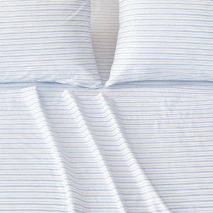 Pinstripe Microfiber Solid Sheet Set - Isla Jade - 1 of 4