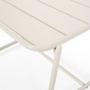 Modern Metal Outdoor End Table, Matte-Finished Patio Side Table for Outside, 20.5" Wide Rectangle Patio End Table -Christopher Knight Home - 2 of 4
