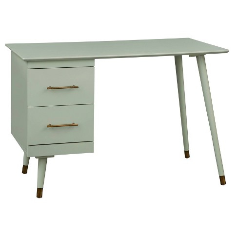 Leon Mid-Century Desk Green Lily - angelo:HOME