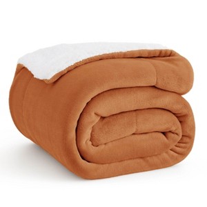 Bedsure Faux Wool Blanket–Solid Color Throw, Ultra Soft and Warm Reversible Blanket for Bed or Couch - 1 of 4