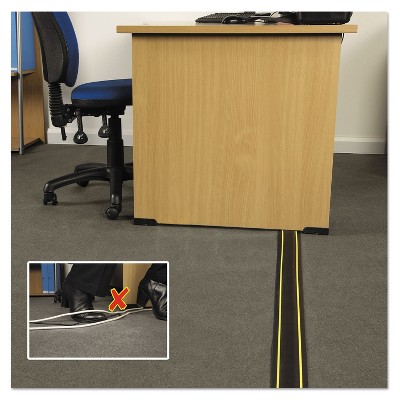Black and Yellow 6' Medium-Duty Floor Cable Cover