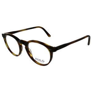 Polo Ralph Lauren PH 2083 5007 Unisex Round Eyeglasses Havana Striped 48mm - 1 of 3