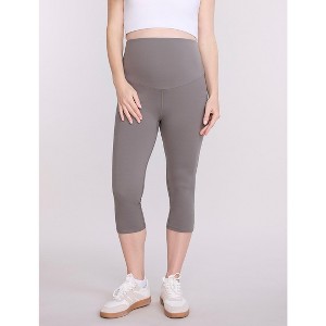 Women's Over the Belly Active Capri Legging | Motherhood Maternity - 1 of 4