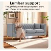 VASIP   82.67-inch Tufted Modern Velvet Sofa with Golden Legs and Pillows, Elegant Chesterfield Style Living Room，for Living Room,Apartment，Office - 2 of 4
